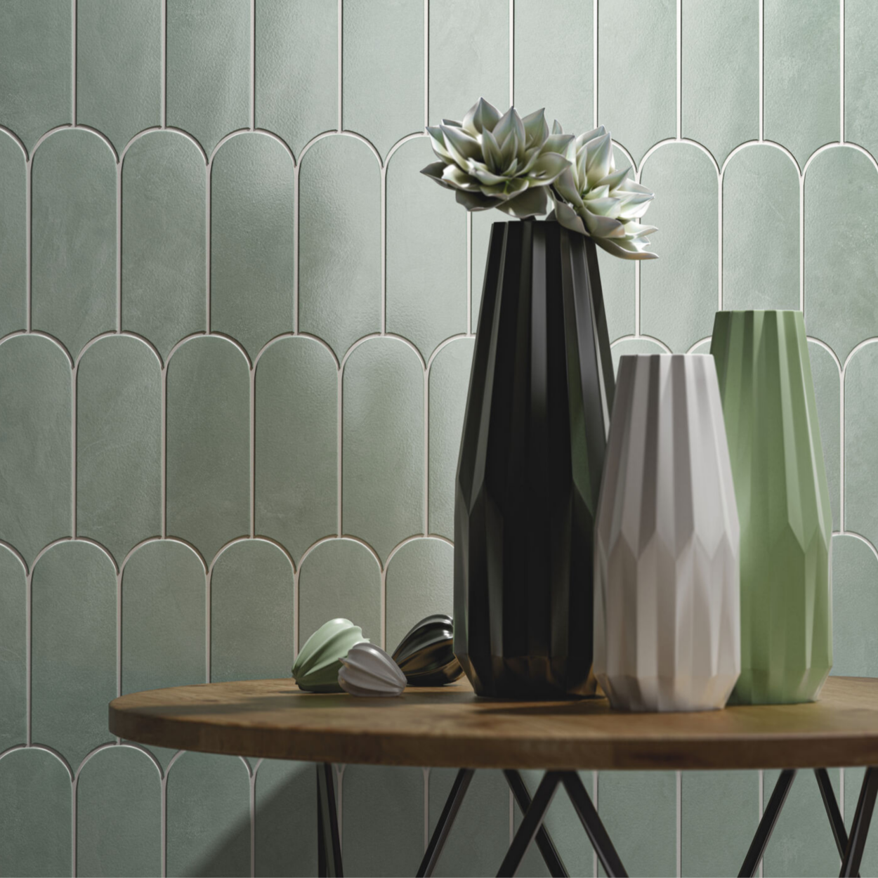 Cifre Ceramica Alure Sage Visschub Wandtegel 8x21,5 cm
